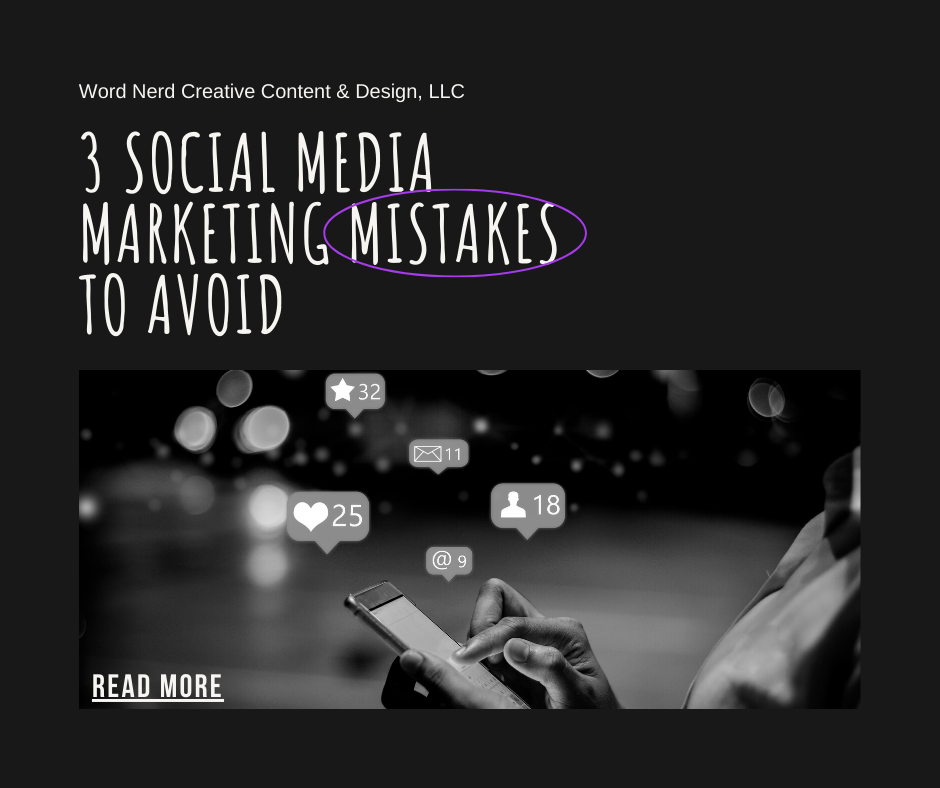 three social media marketing mistakes to avoid